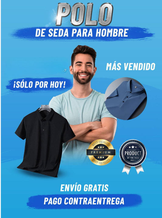 POLO SEDA PARA HOMBRE